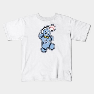 Tampa Bay Rays Gingerbread Man Kids T-Shirt